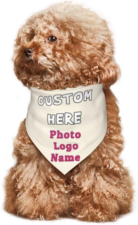 Custom Dog Bandana with Name Photo Logo Personalized Dog Scarf Suitable - Image 6