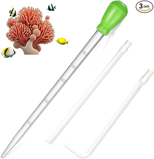 KABASI Waste Clean Tool Coral Fish Feeder, 50ml Manual Acrylic Pipette Suction by KABASI
