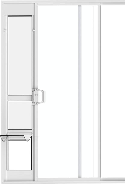 Hakuna Pets White Glass Patio Pet Door by HakunaPets