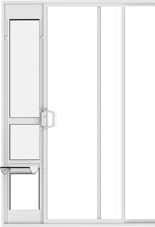 Hakuna Pets White Glass Patio Pet Door by HakunaPets