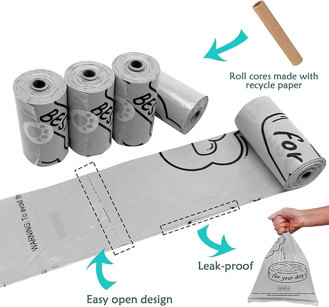 Dog Poop Bags Holder with LED Flashlight|Pet Waste Bags Dispenser - Image 5