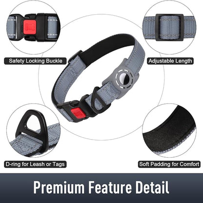 AirTag Dog Collar with AirTag Holder Compatible - Image 5