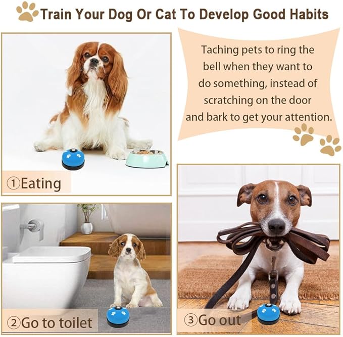 2 Pack Dog Bells, Puppy Potty Training Bell Dog Doorbell Potty Train Dog Bell - Image 7