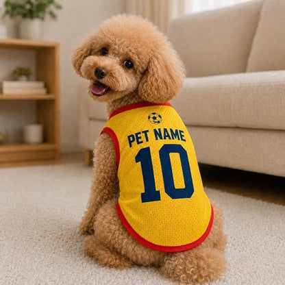 V-DECORPARKS Personalized Pet Soccer Jersey Custom Name Number Dog Cat Football - Image 5