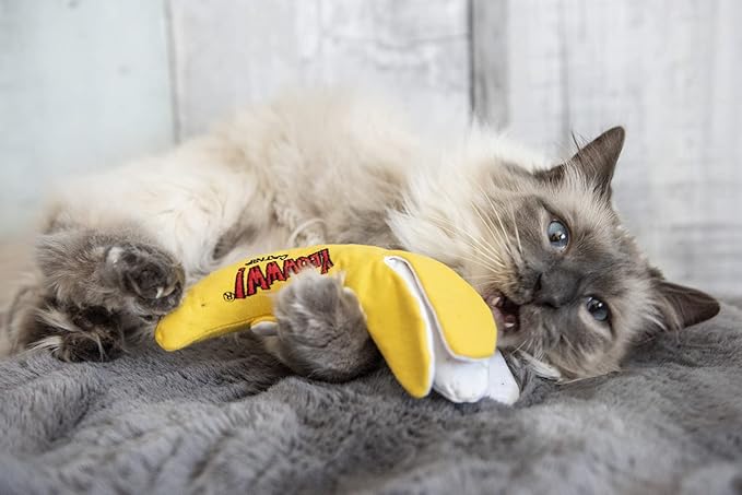 Yeowww!, Chi-CAT-a Catnip Peeled Banana Cat Toy - Image 4
