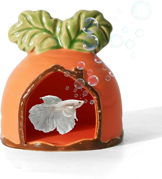 Aquarium Decor Cave Betta Fish Aquarium Accessories Ornaments Hiding Cave by Deapeey