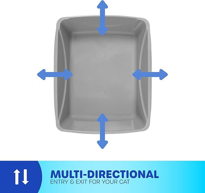 Petmate Basic Open Cat Litter Pan, Made in USA, 14.5" x 10.5" x 3.5", Small - Image 6
