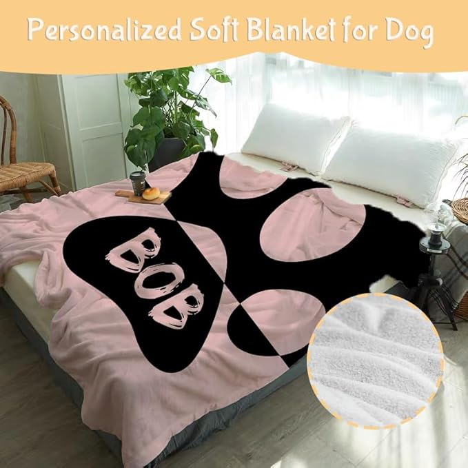 Personalized Christmas Dog Blanket - Image 5