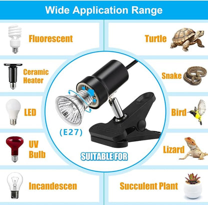DaToo Reptile Heat Lamp Rotatable Turtle Heating Light - Image 6