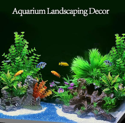 2 Pack Aquarium Decor Plastic Plants Extra Large Artificial Fish Tank Plants - Image 2