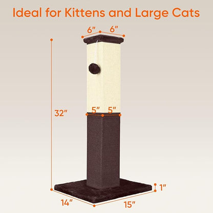 Cat Scratching Post, 32 Inch Cat Scratching Post - Image 2