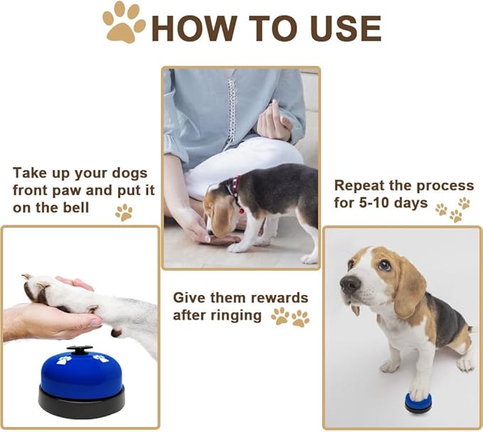 2 Pack Dog Door Bells, Dog Doorbell to go Outside Puppy Train Bell - Image 6