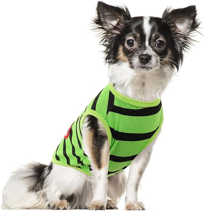 Dog Shirts for Extra-Small Dogs, Striped T-Shirts Pets Vest Pet Apparel Tee by PREFERHOUSE