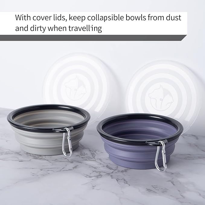 SLSON Dog Bowls Pet Collapsible Bowl - Image 2