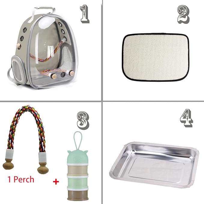 Bird Traval Carrier Cage, Vet Transport School Bag - Image 3