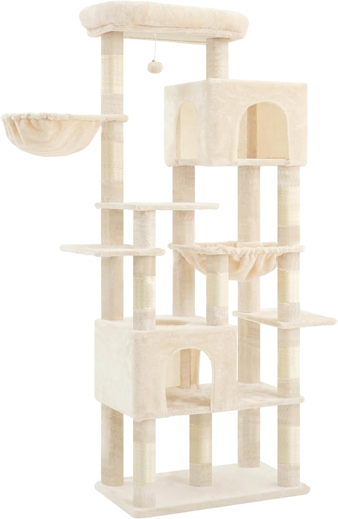 Heybly Cat Tree, 76-Inch Tall Heavy Duty Cat Tower - Image 4