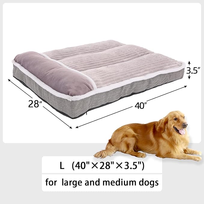 WINDRACING Large Dog Bed with Pillow - Image 3