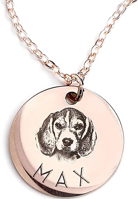 MignonandMignon Personalized Pet Portrait Necklace – Custom Jewelry Gift - Image 3