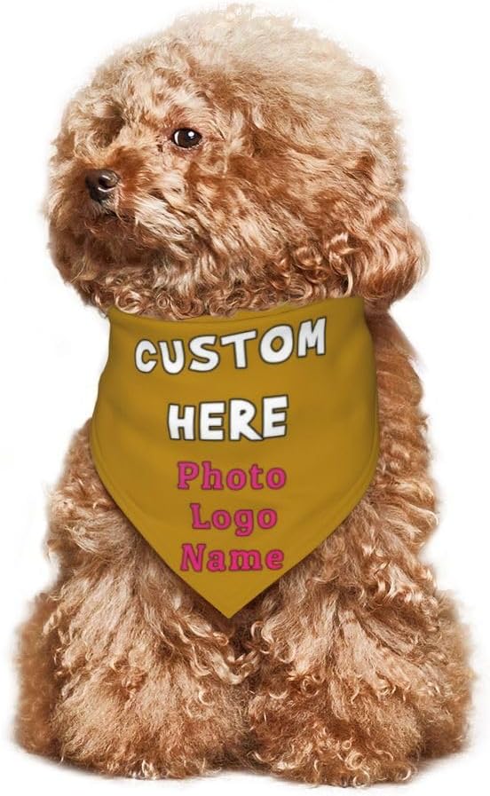Custom Dog Bandana with Name Photo Logo Personalized Dog Scarf Suitable - Image 6