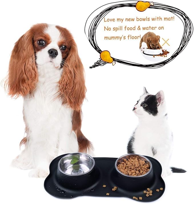 AsFrost Dog Food Bowls Stainless Steel Pet Bowls & Dog Water Bowls No Spill Non - Image 5