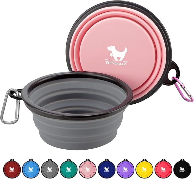 Collapsible Dog Bowls for Travel, BPA Free) by Rest-Eazzzy