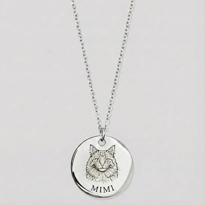 MignonandMignon Personalized Pet Portrait Necklace – Custom Jewelry Gift - Image 2