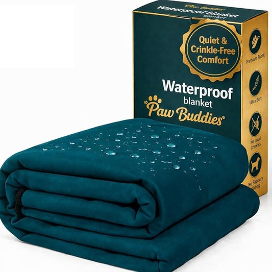 Paw Buddies Premium Waterproof Blanket 80"x90" Velvet-Feel Reversible Throw – by PAwBuddies