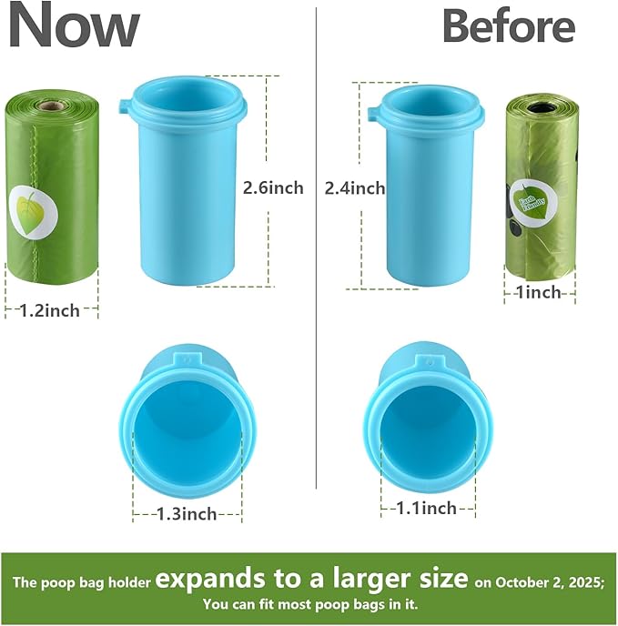 Cibaabo Dog Water Bottle with Food Container & Poop Bag Holder, Travel Water - Image 2
