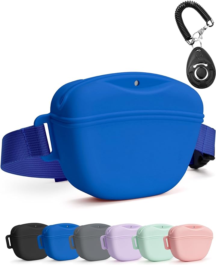 heouvo Dog Treat Pouch with Training Clicker, Upgrade Stronger Magnetic Closure by Heouvo