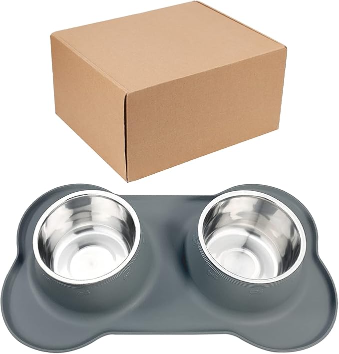 AsFrost Dog Food Bowls Stainless Steel Dog Food & Water Bowl Set - Image 8