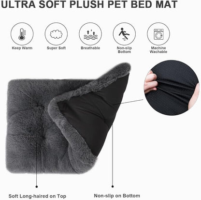 Vonabem Large Dog Bed XL, Washable Dogs Crate Pad 42 Inch, Plush Soft Pet Mats - Image 5