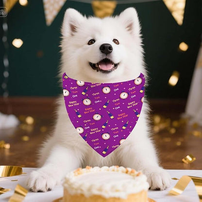 Holiday Dog Bandanas 4 Pack, Halloween Thanksgiving Christmas New Year - Image 6