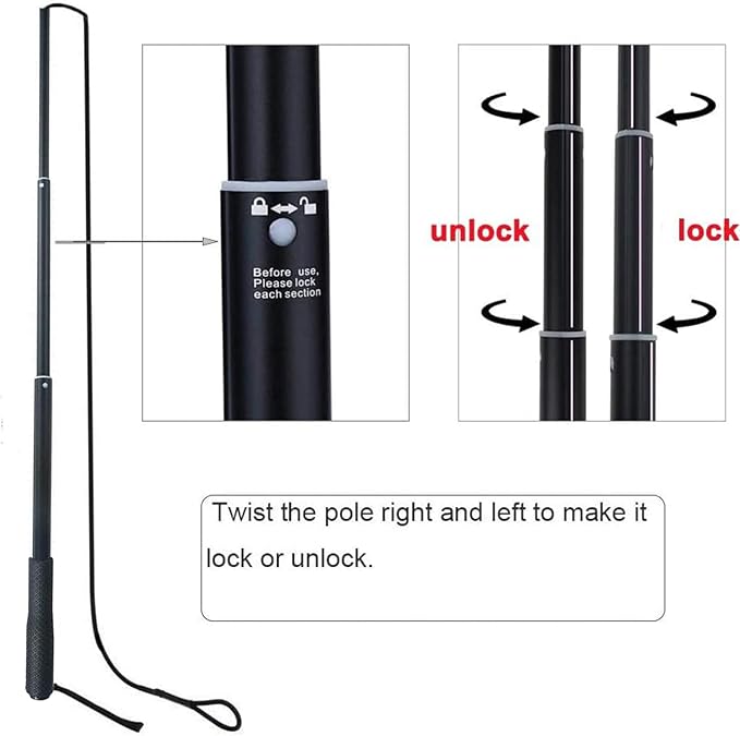 ASOCEA Dog Extendable Teaser Wand Pet Flirt Stick Pole Puppy Chasing Tail - Image 3