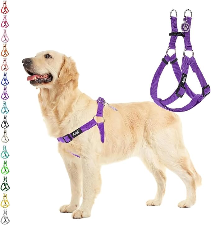 PUPTECK No Pull Dog Harness Soft Adjustable Basic Nylon Step in Puppy Vest by PUPTECK