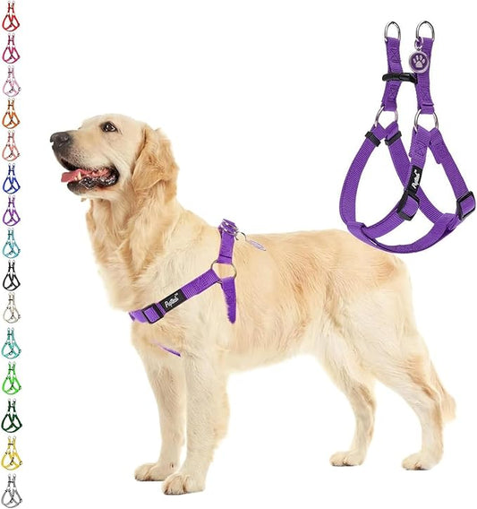 PUPTECK No Pull Dog Harness Soft Adjustable Basic Nylon Step in Puppy Vest by PUPTECK