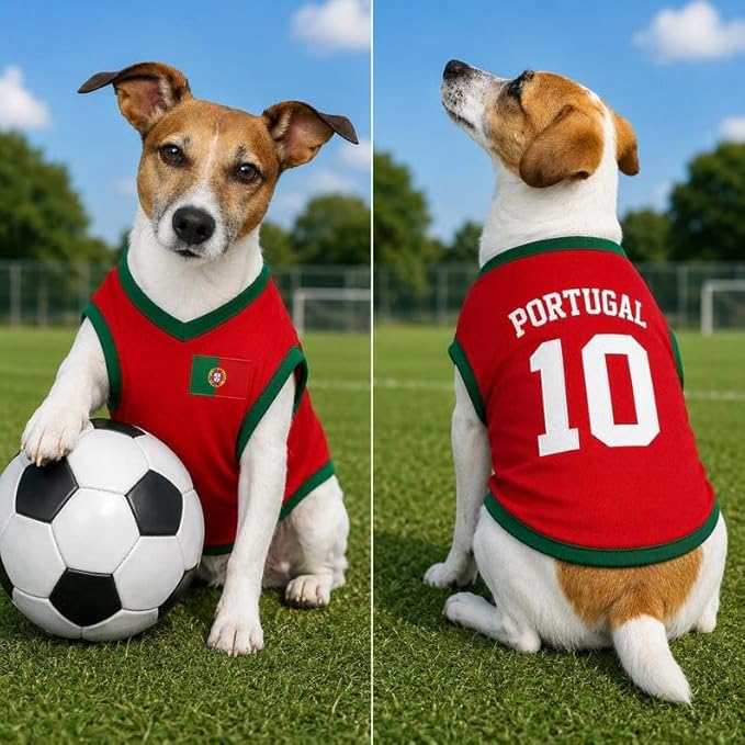V-DECORPARKS Personalized Pet Soccer Jersey Custom Name Number Dog Cat Football - Image 6