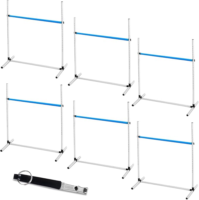 Halloscume 6 Pcs Dog Agility Training Equipments Dog Agility Jumps Hurdles - Image 8