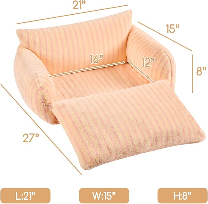 Hollypet Cat Bed Fluffy Plush Multifunctional Double-Layer Machine Washable - Image 3