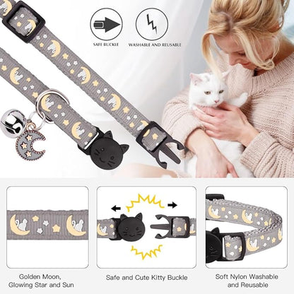 Baeuppit 2Pcs Breakaway Cats Collars Cat Collars - Image 2