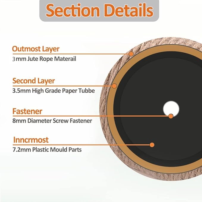 Cat Scratching Post Wall Mounted, 24 inch Tall 3.5 inch Diameter Cat Tree - Image 7