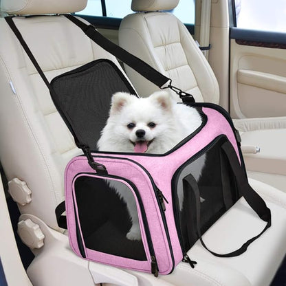 Henkelion Pet Carrier for Small Medium Cats Dogs Puppies up to 15 Lbs, TSA - Image 5
