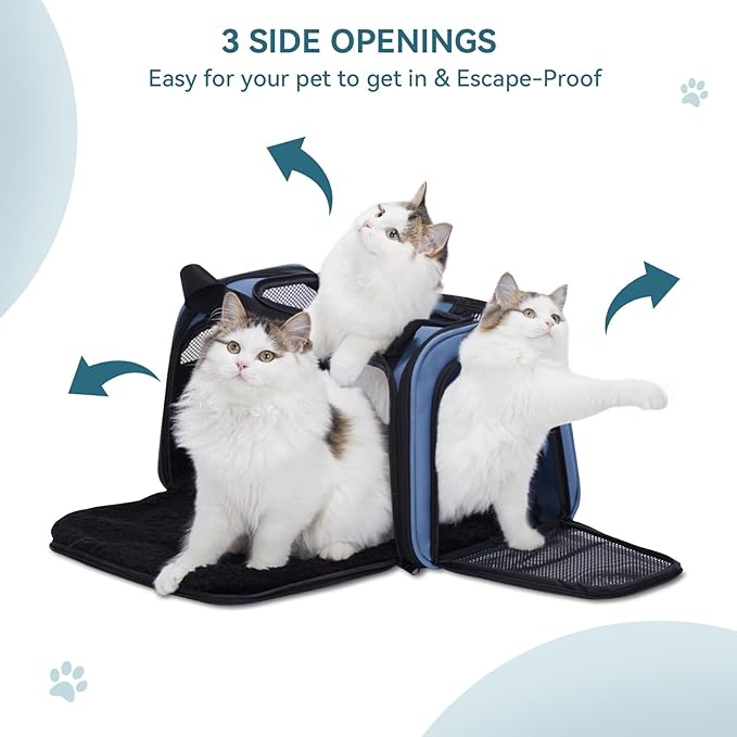 PETSFIT Pet Carrier, Dog Carrier Airline Approved, Collapsible Soft Sided TSA - Image 6