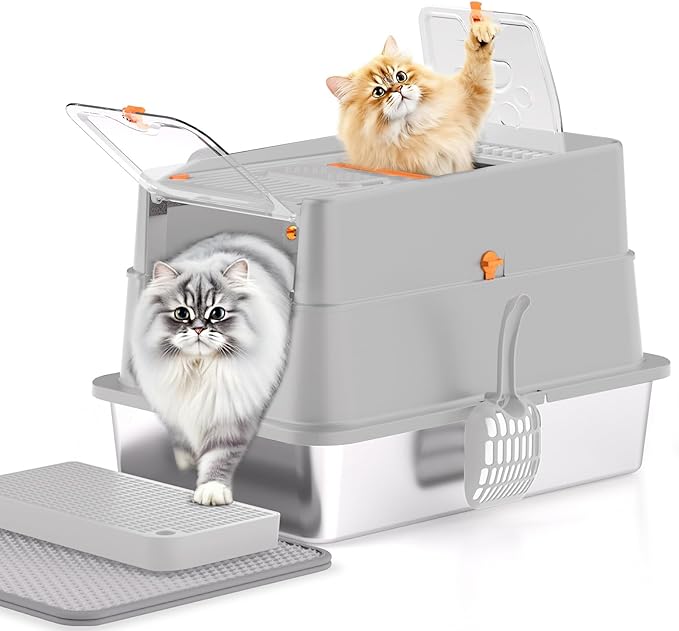 Stainless Steel Litter Box by APPKER