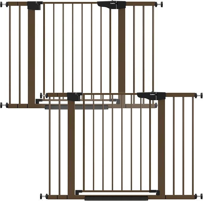 Cumbor 2 Pack 30-46" Baby Gate for Stairs, Mom's Choice Awards Winner-Auto by Cumbor