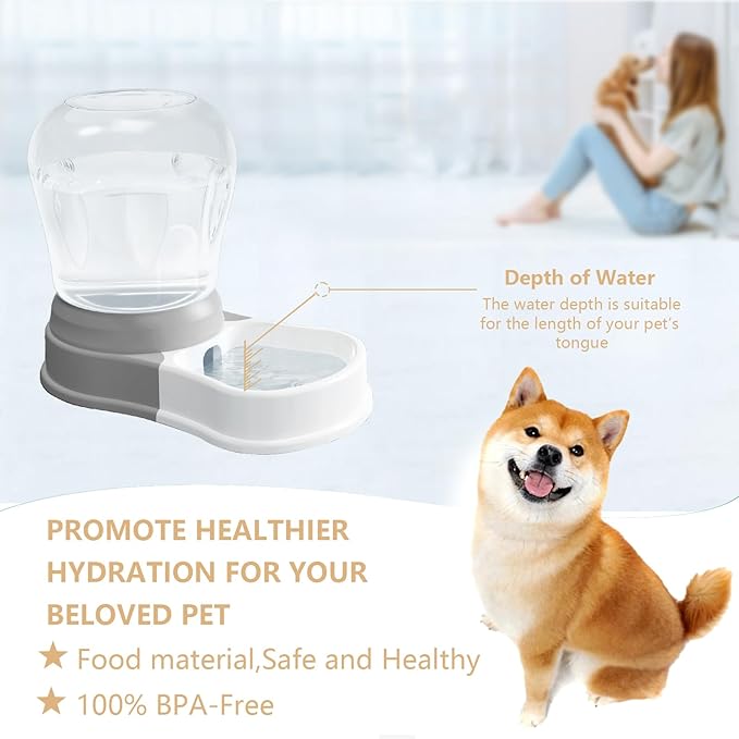 STALTWO 1 Gallon Automatic Dog Water Dispenser, Large Capacity Gravity Pet - Image 6