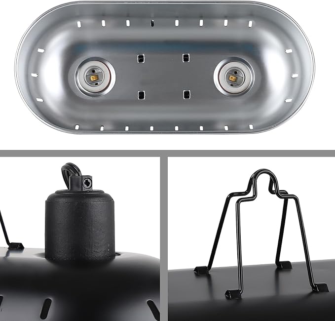 DXOPHIEX 15 inch Dual Reptile Light Fixture, Max 150W Dual Reptile Heat Lamp - Image 4