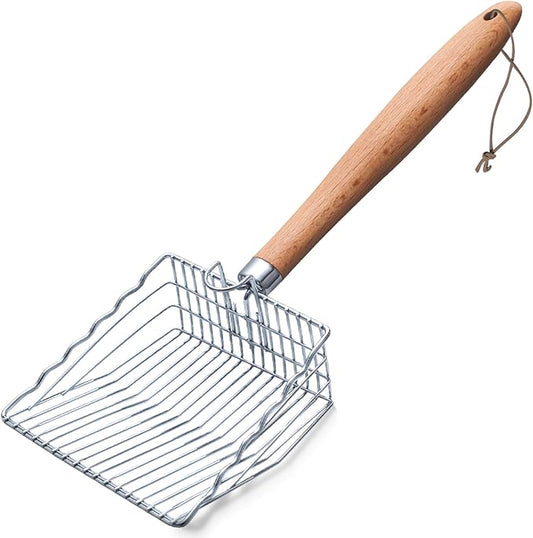Cat Litter Scoop, 9.8" Extended Handle Premium Kitty Shovel by HANDZEE