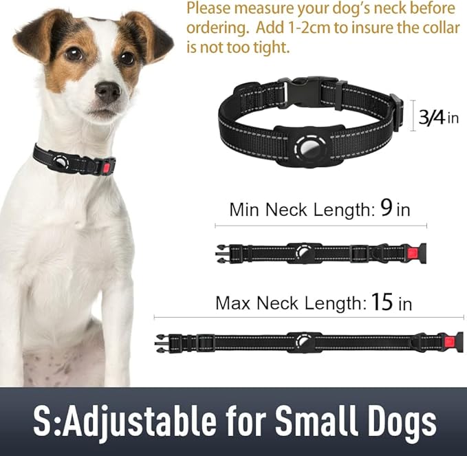 AirTag Dog Collar with AirTag Holder Compatible - Image 6