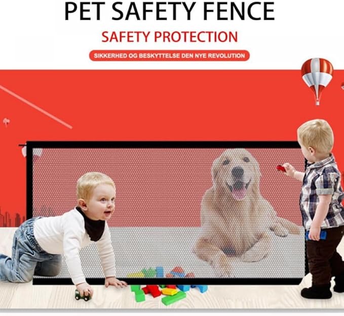 Pet Gate, Retractable Dog Gate, Pet Gate Indoor, Indoor Outdoor Retractable Dog - Image 3