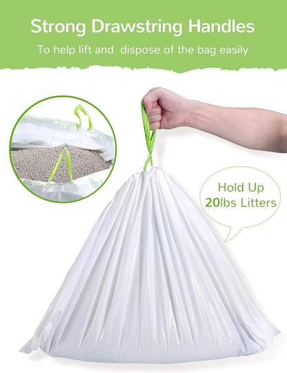 Cat Litter Liners Large, Jumbo Drawstring Extra Durable Pet Cat Pan Liners - Image 4